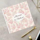 Elegant Coral Reef Wedding Guest Book ノートブック