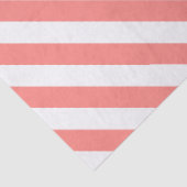 Elegant Coral White Striped Pattern 薄葉紙 (詳細)