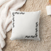 Elegant Corner Design Square Pillow |Customizable クッション (ブランケット)