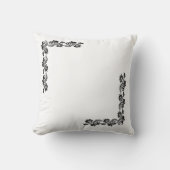 Elegant Corner Design Square Pillow |Customizable  クッション (正面)