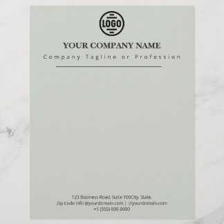 Elegant Corporate Gray Professional Company Logo レターヘッド
