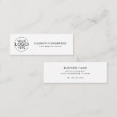 Elegant Corporate Logo Modern スキニー名刺 (正面/裏面)