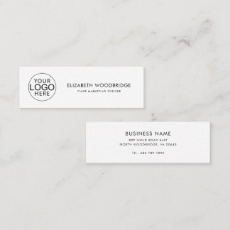 Elegant Corporate Logo Modern スキニー名刺