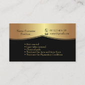 Elegant Cosmetic & Make-Up Studio Business Card 名刺 (裏面)