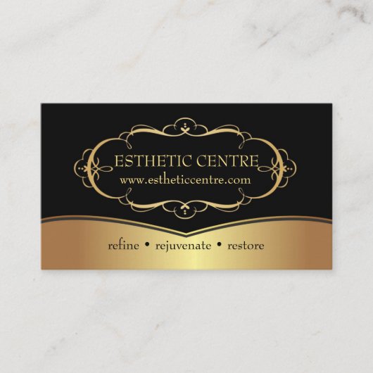 Elegant Cosmetic & Make-Up Studio Business Card 名刺 (正面)