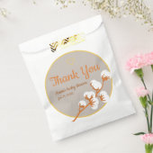 Elegant Cotton Branch Baby Shower  フェイバーバッグ (封をした状態)