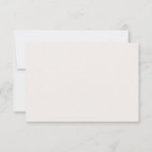 Elegant Country Monogram Wedding RSVP Card (裏面)