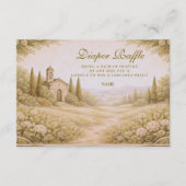 Elegant Countryside Garden  Diapper Raffle  エンクロージャーカード (正面)
