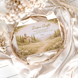 Elegant Countryside Garden  Diapper Raffle  エンクロージャーカード