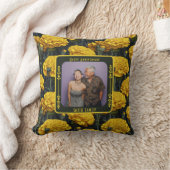 Elegant Couple 15Th Anniversary Throw Pillow  クッション (ブランケット)
