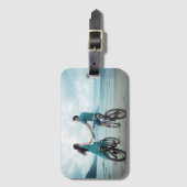 Elegant Couple Photo Keepsake ラゲッジタグ (正面縦)