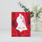 elegant couple red roses 招待状 (スタンド正面)