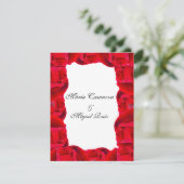 elegant couple red roses 招待状 (スタンド正面)