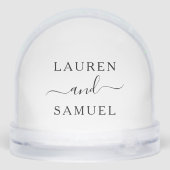 Elegant Couples Monogram Photo Wedding (裏面)