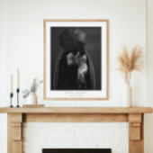 Elegant Couples Newlywed Modern Photo Wedding ポスター