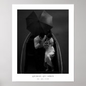 Elegant Couples Newlywed Modern Photo Wedding ポスター (正面)