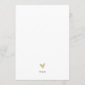 Elegant Couples Shower Calligraphy Typo Wedding  招待状 (裏面)