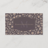 Elegant Couture Cheetah Leopard Print Luxury Brand 名刺 (正面)