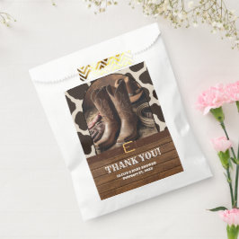 Elegant Cowgirl Boots Baby Shower フェイバーバッグ