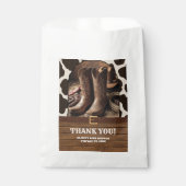 Elegant Cowgirl Boots Baby Shower フェイバーバッグ (正面)