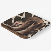 Elegant Cowgirl Boots Baby Shower ペーパープレート (傾斜あり)