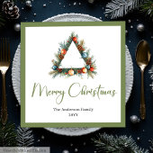 Elegant Cozy Boho Scandinavian Pine Wreath Dinner