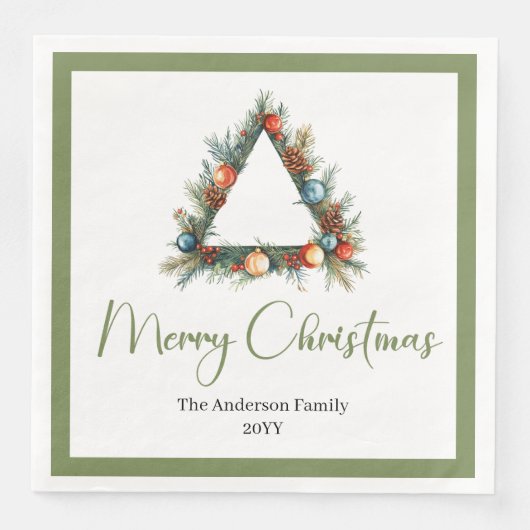 Elegant Cozy Boho Scandinavian Pine Wreath Dinner (正面)