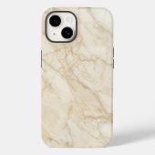 Elegant Cream and Gold Marble iPhone Case Case-Mate iPhoneケース (裏面)