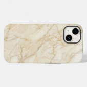 Elegant Cream and Gold Marble iPhone Case Case-Mate iPhoneケース (裏面 (横))