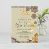 Elegant Cream and Gold Ramadan Iftar invitation 招待状 (スタンド正面)