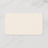 Elegant Cream Business Card 名刺 (裏面)