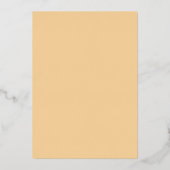 Elegant Cream Floral Wreath 箔招待状 (裏面)