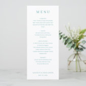 Elegant Cream Menu Card メニュー (スタンド正面)