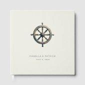Elegant Cream Nautical Wheel ゲストブック (正面)