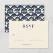 Elegant Cream RSVP Card (正面/裏面)