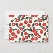 Elegant Cream RSVP Card (裏面)