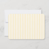 Elegant Cream Striped Invitations 出欠カード (裏面)