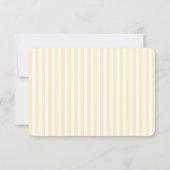 Elegant Cream Stripes 出欠カード (裏面)