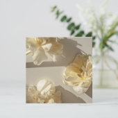 Elegant Cream Tulips in warm light,  サンキューカード (スタンド正面)