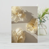 Elegant Cream Tulips in warm light,  サンキューカード (スタンド正面)