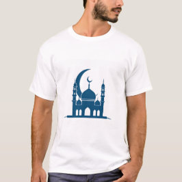 Elegant Crescent Moon Ramadan T-Shirt Tシャツ