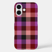 Elegant crimson and plum plaid seamless pattern Case-Mate iPhoneケース (裏面)