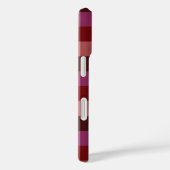 Elegant crimson and plum plaid seamless pattern Case-Mate iPhoneケース (裏面 / 右)