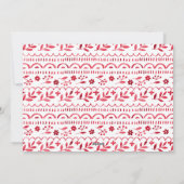 Elegant Crimson Red Watercolor Christmas Photo シーズンカード (裏面)