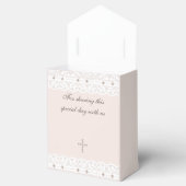 Elegant Cross Christening Christian Baptism フェイバーボックス (オープン)