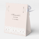 Elegant Cross Christening Christian Baptism フェイバーボックス (裏面サイド)