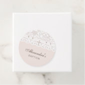 Elegant Cross Christian Baptism Thank You  フェイバータグ (インサイチュ)