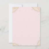 Elegant Crown Gold Glitter Corners Sweet 16   招待状 (裏面)