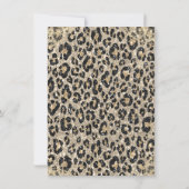 Elegant Crown Roses Leopard Print Sweet 16   招待状 (裏面)