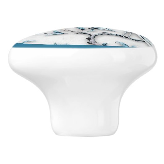 Elegant Crowned Peacock Ceramic Knob セラミックノブ (側面)